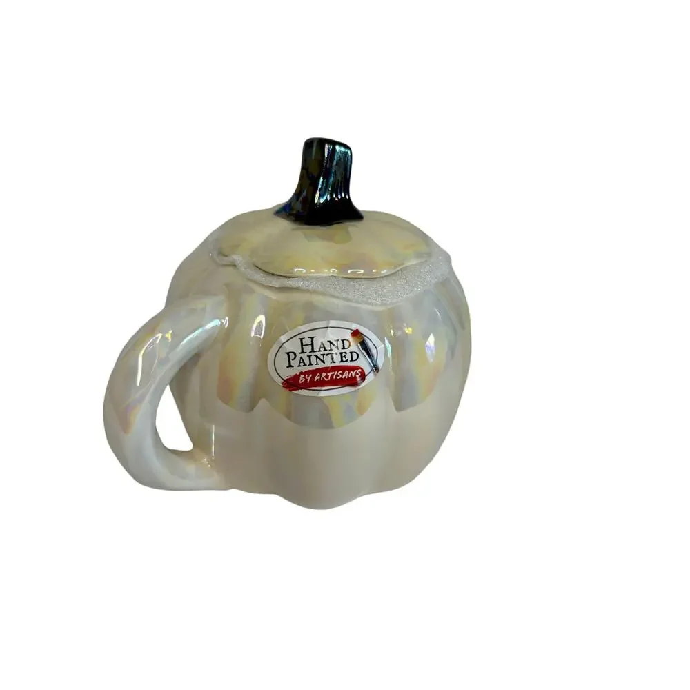 Disney THE NIGHTMARE BEFORE CHRISTMAS Jack Skellington Iridescent Mug W/ Lid NEW